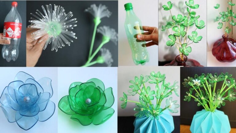 Questo semplice gesto trasforma bottiglie di plastica in fiori spettacolari…