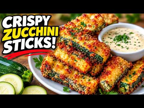 Bastoncini di zucchine croccanti! Colazione facile con 2 zucchine e 2 uova!