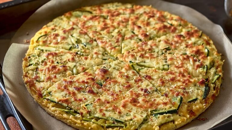 Non compro più la pizza! Ricetta sana con 1 zucchina e fiocchi d’avena