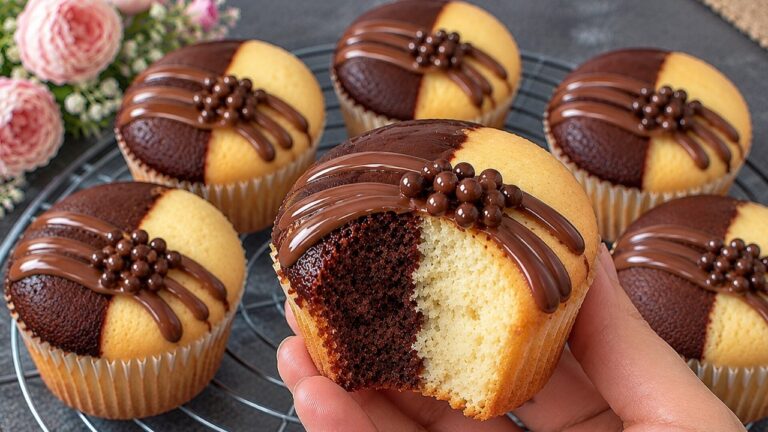 Niente bilancia, solo 1 uovo! 😍 Cupcake in due gusti in 5 minuti